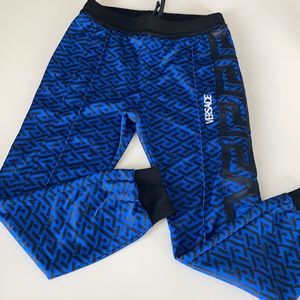 Men’s Versace Tech Monogram joggers sz M Blue/Black🌟Joggers only🌟